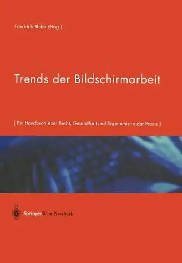 Cover of Trends Der Bildschirmarbeit