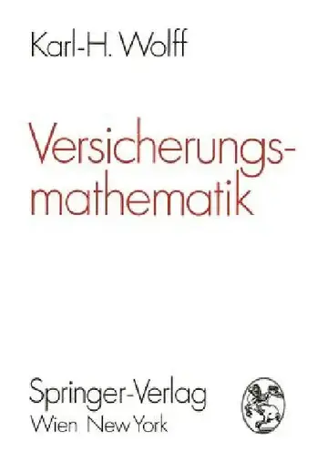 Cover of Versicherungsmathematik