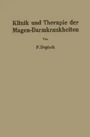 Cover of Klinik Und Therapie Der Magen-Darmkrankheiten