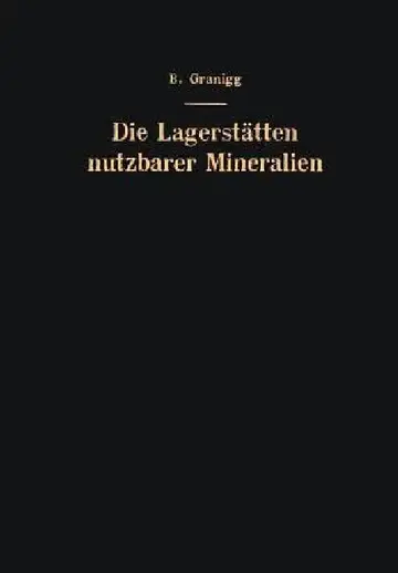 Cover of Die Lagerstätten Nutzbarer Mineralien