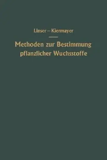Cover of Methoden Zur Bestimmung Pflanzlicher Wuchsstoffe