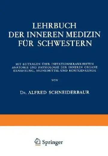 Cover of Lehrbuch Der Inneren Medizin Für Schwestern