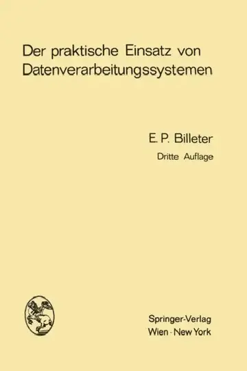 Cover of Der Praktische Einsatz Von Datenverarbeitungssystemen
