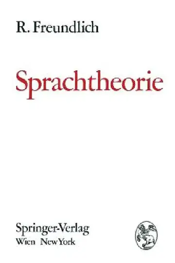 Cover of Sprachtheorie