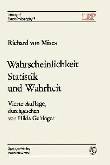 Cover of Wahrscheinlichkeit Statistik Und Wahrheit