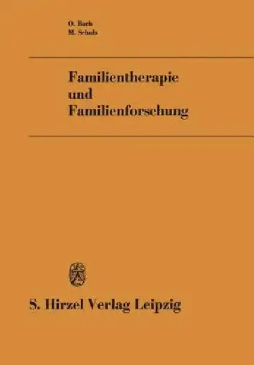 Cover of Familientherapie Und Familienforschung