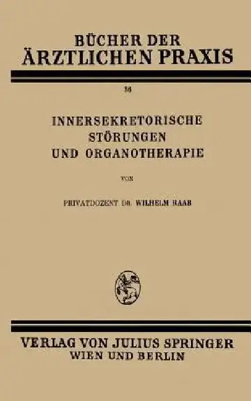 Cover of Innersekretorische Störungen Und Organotherapie