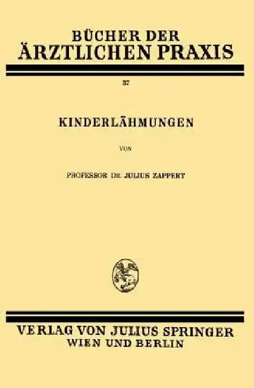 Cover of Kinderlähmungen