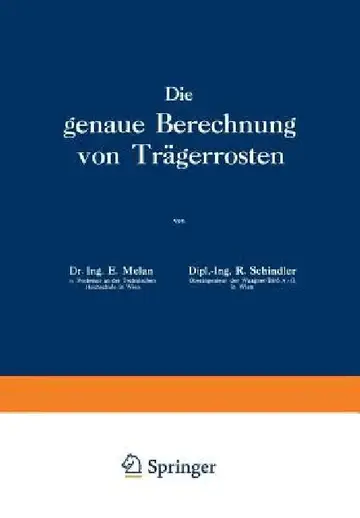 Cover of Die Genaue Berechnung Von Trägerrosten