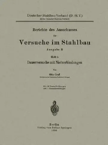 Cover of Dauerversuche Mit Nietverbindungen