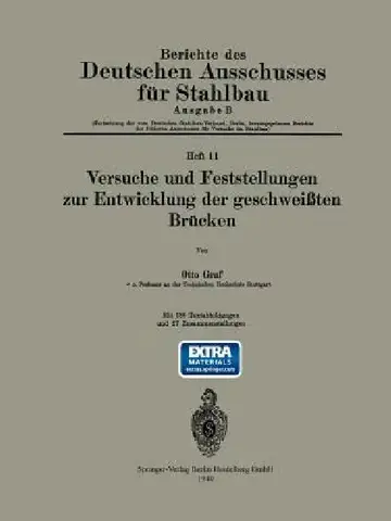 Cover of Versuche Und Feststellungen Zur Entwicklung Der Geschweißten Brücken
