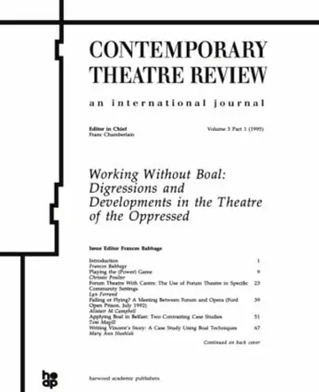 Cover of Working Without Boal