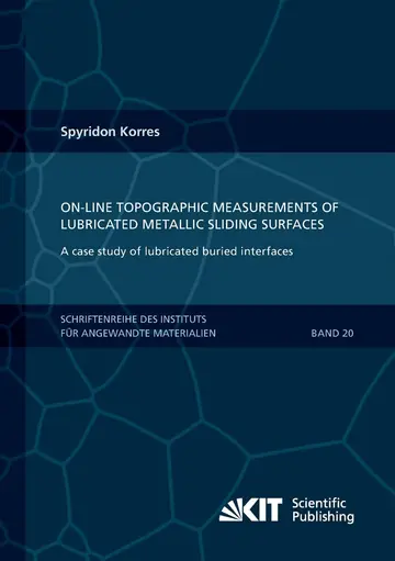 Cover of On-Line Topographic Measurements of Lubricated Metallic Sliding Surfaces