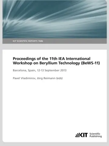 Cover of Proceedings of the 11th IEA International Workshop on Beryllium Technology (BeWS-11), Barcelona, Spain, 12-13 September 2013