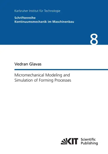 Cover of Micromechanical Modeling and Simulation of Forming Processes