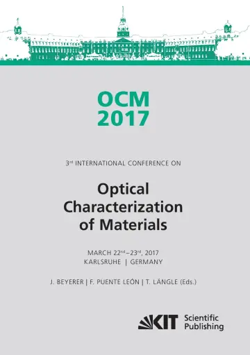 Cover of OCM 2017 - Optical Characterization of Materials - conference proceedings