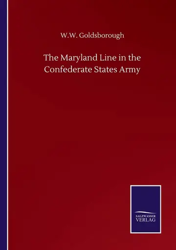 Cover of The Maryland Line in the Confederate States Army