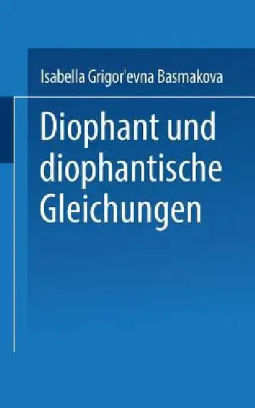 Cover of Diophant Und Diophantische Gleichungen