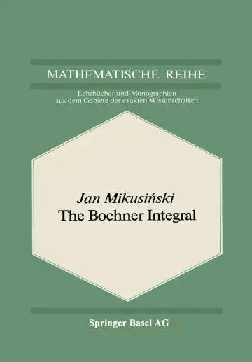 Cover of The Bochner Integral