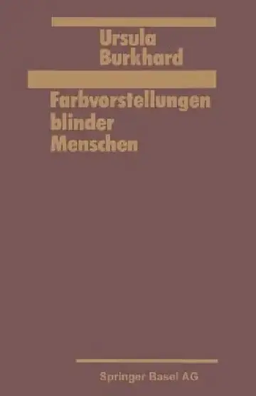 Cover of Farbvorstellung Blinder Menschen