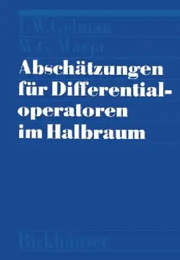 Cover of Abschätzungen Für Differentialoperatoren Im Halbraum