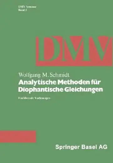 Cover of Analytische Methoden Für Diophantische Gleichungen
