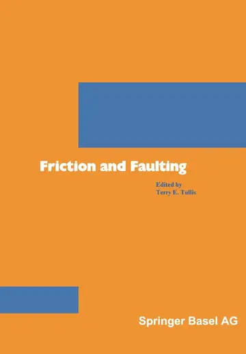 Cover of Friction and Faulting