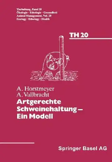 Cover of Artgerechte Schweinehaltung -- Eine Modell