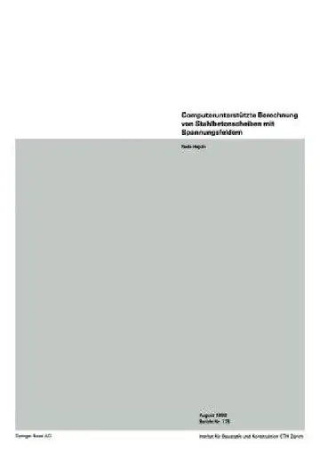 Cover of Computerunterstützte Berechnung Von Stahlbetonscheiben Mit Spannungsfeldern