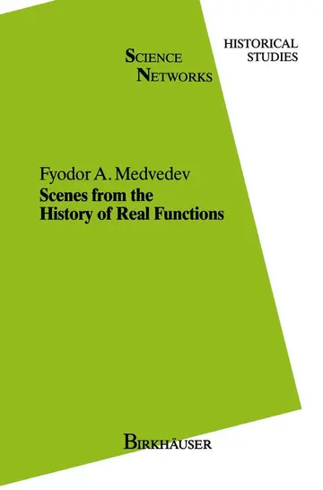Cover of Scenes from the History of Real Functions