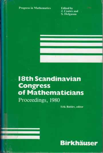 Cover of Scandinavian Congress of Mathematicians