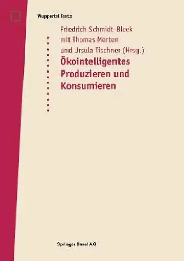 Cover of Öko-Intelligentes Produzieren Und Konsumieren