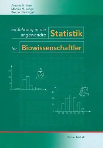 Cover of Einführung in Die Angewandte Statistik Für Biowissenschaftler