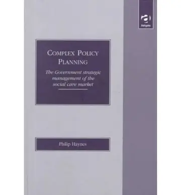 Cover of Complex Policy Planning
