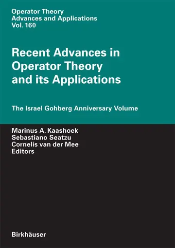 Cover of Recent Advances in Operator Theory and Its Applications