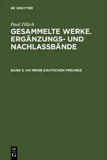 Cover of An meine deutschen Freunde