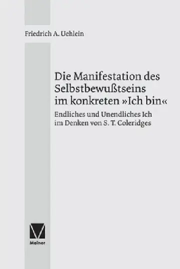 Cover of Die Manifestation des Selbstbewußtseins im konkreten Ich bin
