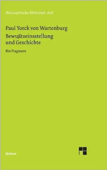 Cover of Bewusstseinsstellung und Geschichte