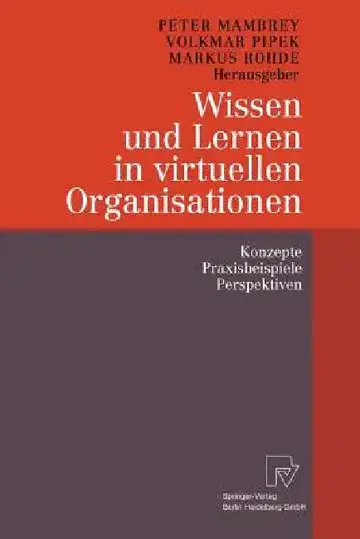 Cover of Wissen Und Lernen in Virtuellen Organisationen
