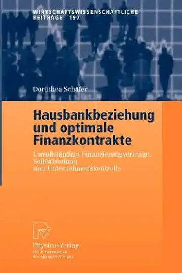 Cover of Hausbankbeziehung Und Optimale Finanzkontrakte