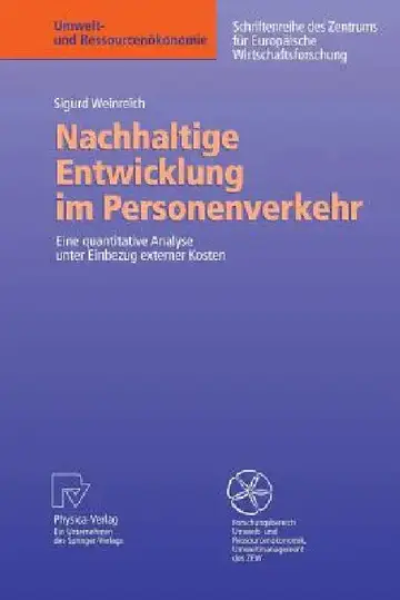 Cover of Nachhaltige Entwicklung Im Personenverkehr