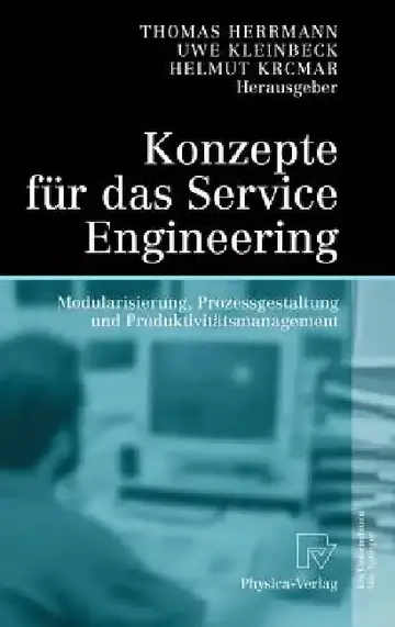 Cover of Konzepte Für Das Service Engineering