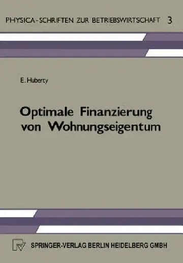 Cover of Optimale Finanzierung Von Wohnungseigentum