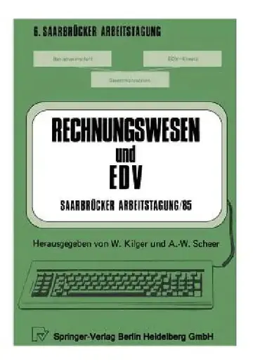 Cover of Rechnungswesen Und EDV Saarbrücker Arbeitstagung /85