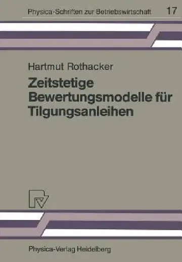 Cover of Zeitstetige Bewertungsmodelle Für Tilgungsanleihen