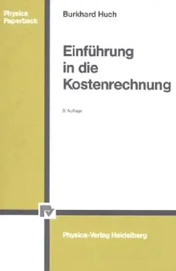 Cover of Einführung in Die Kostenrechnung