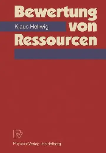 Cover of Bewertung Von Ressourcen
