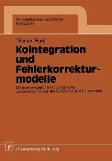 Cover of Kointegration Und Fehlerkorrekturmodelle