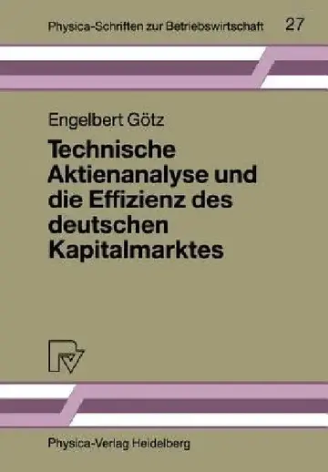 Cover of Technische Aktienanalyse Und Die Effizienz Des Deutschen Kapitalmarktes