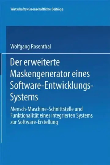 Cover of Der Erweiterte Maskengenerator Eines Software-Entwicklungs-Systems